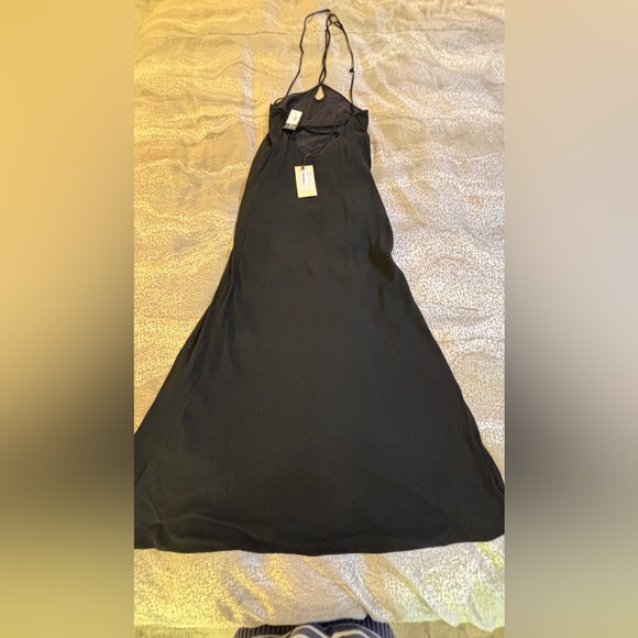 NWT Three Graces London Katrina Jersey maxi  Dress, black in size 6. - Picture 5 of 13